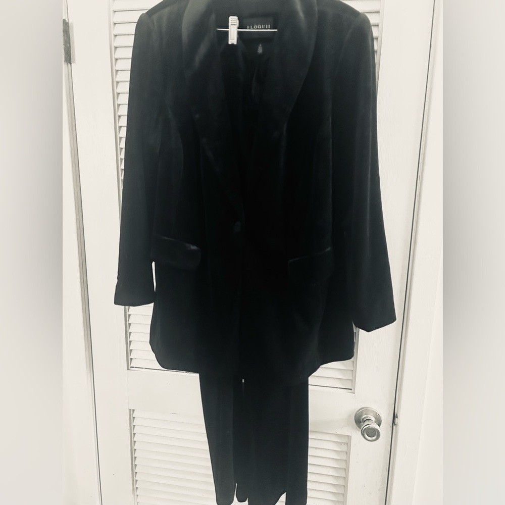 ELOQUI Velvet pants suit